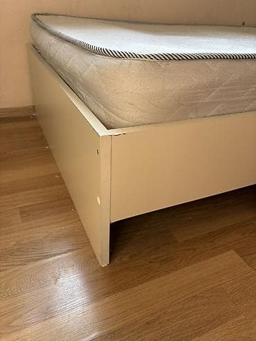 xam mdf: Təknəfərlik çarpayı, Bazasız, Matras ilə, Siyirməsiz — 2