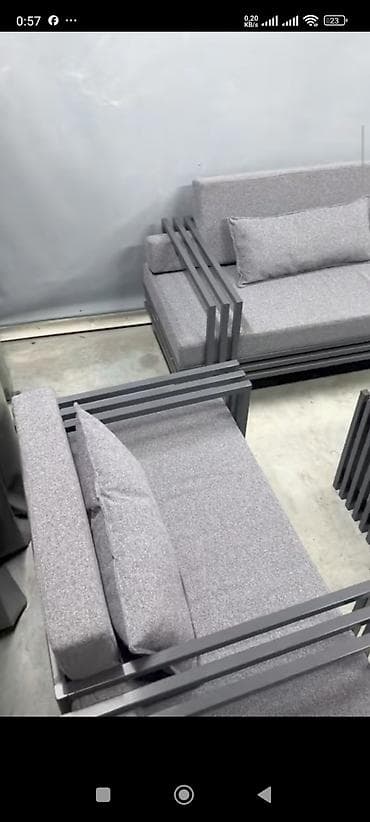 stol dəstləri: Yeni, Divan, 3 kreslo, Bazasız, Açılmayan — 2