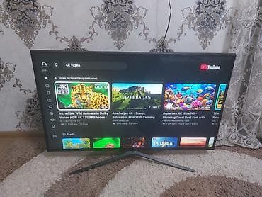 android tv box ucuz: İşlənmiş Televizor Samsung LED ekran 43" 4K (3840x2160) — 1