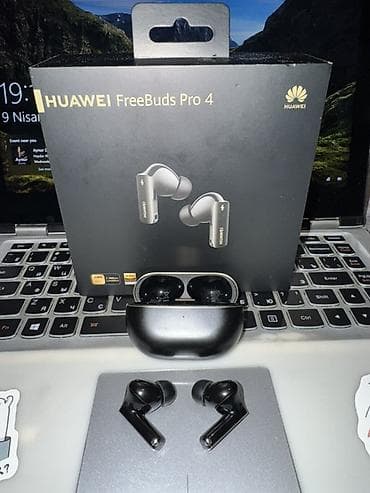 huawei freebuds pro 2: Huawei FreeBuds Pro 4 simsiz qulaqcıq Kontakt homedan alınıb, problemi — 4
