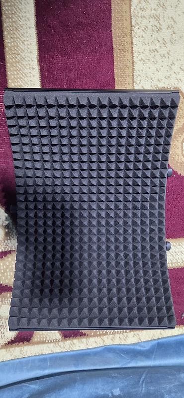 Musiqi alətləri: Mikrofon üçün portativ səs izolyasiya qalxanı - Material: yüksək — 1