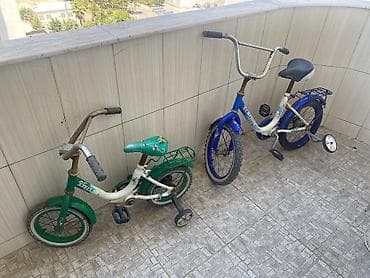 12 dyumlu velosiped: Uşaq velosipedləri dəsti - 2 ədəd balaca ölçülü uşaq velosipedi — 1