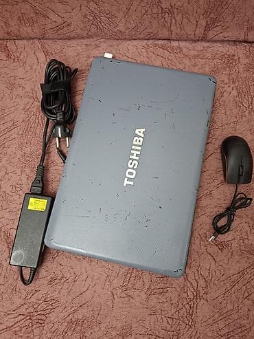 p4 disk: Toshiba Satellite A665 core i5 noutbuk + adapter və USB simli siçan — 1
