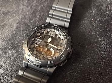 Ювелирные изделия: Б/у, Наручные часы, Casio, цвет - Черный — 2