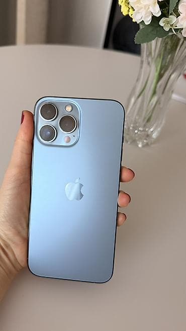 ikinci el 14 pro max: IPhone 13 Pro Max, 128 GB, Sierra Blue, Face ID — 2