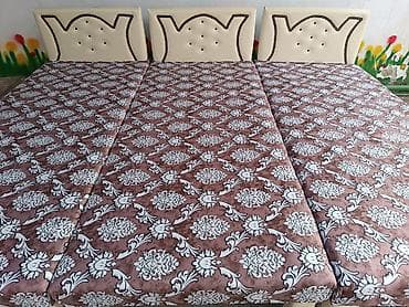 Кровати: Двуспальная кровать, С матрасом, Без выдвижных ящиков — 7