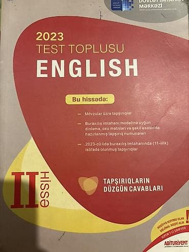 iktidar kitap: İngilis dili Testlər 11-ci sinif, DİM, 2-ci hissə, 2023 il — 1