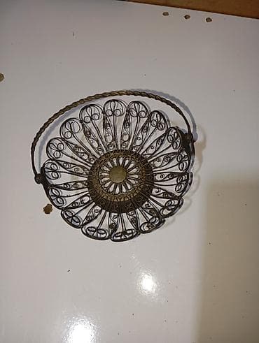 gozel kitab sekilleri: Metal telkarlıq səbət - Material: metal (filigran naxışlı tel işləri) — 1