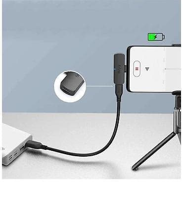 sur mikrofon: Fifine simsiz lavalier mikrofon sistemi – USB-C qəbuledicili - — 3