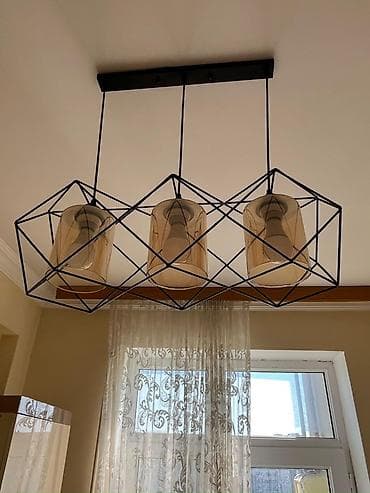 masa lampasi: Çılçıraq, 3 lampa, Metal — 1