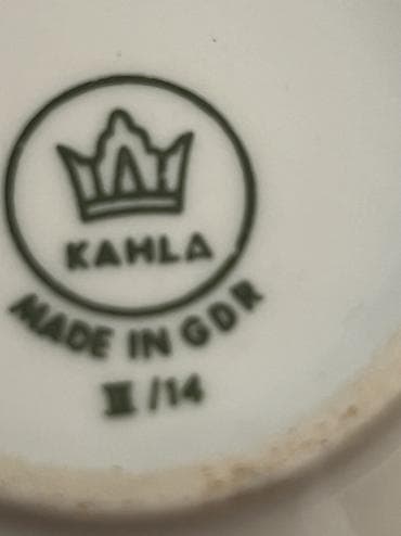 antik service: Çay dəsti, rəng - Qızılı, Farfor, 6 nəfərlik — 6