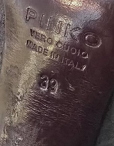 deri boyasi: PINKO qadın botları - Model: Dəri altlıqlı, İtaliyada istehsal (Made — 3