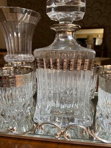 Armudu stəkanlar: Хрустальный набор с серебром — 1