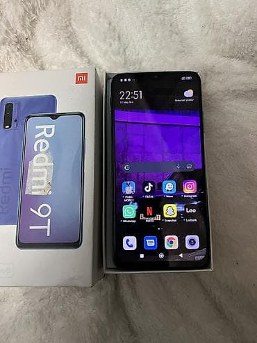 x7 pro: Redmi 9T, 64 GB, rəng - Göy, Barmaq izi, Face ID — 2