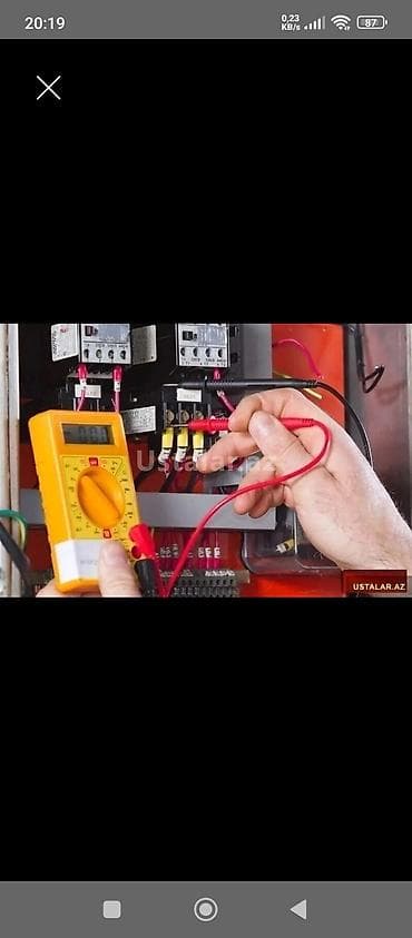 Ремонт техники: Elektrik ustası xidməti - Mənzil, ofis və obyektlərdə elektrik — 1