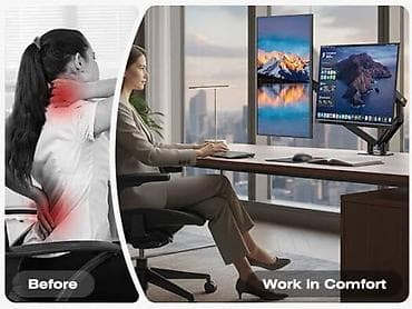 manitor komputer: Monitor ARM NB Ergonomic A5C Dual - iki monitor üçün nəzərdə tutulmuş — 8