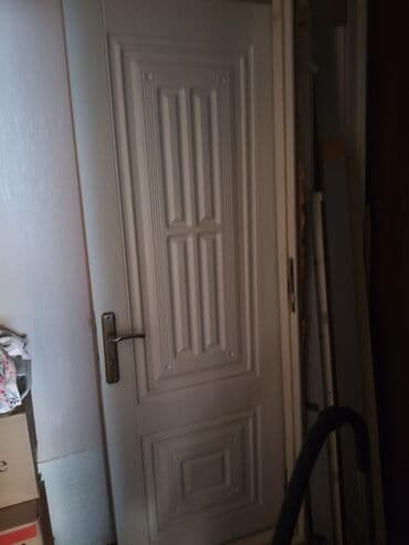 Opel: Ağ rəngli daxili qapı - Material: MDF/taxta əsaslı, dekorativ relyef — 1