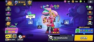 Brawl Stars oyun hesabı - Kupa yolu: 64,818 (ən yüksək 64,823) -