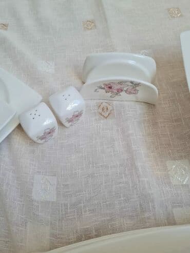 set qablari: Nahar dəsti, rəng - Ağ, Farfor, 6 nəfərlik, Türkiyə — 4