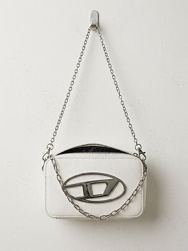 Ağ rəngli çiyin/çarpaz mini çanta