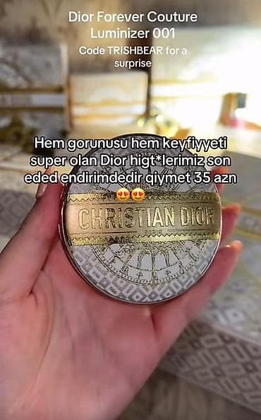 partalar: Məhsul: Dior makiyaj məhsulları 1) Dior bronzer - Dəriyə təbii günəş — 2