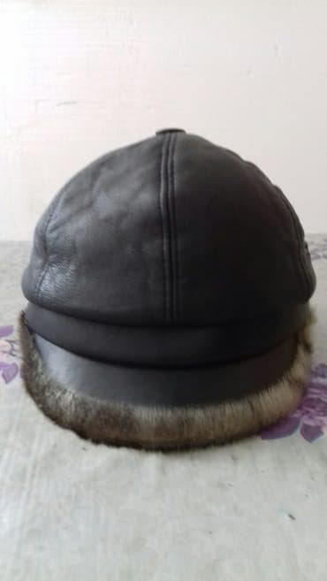женская шапка и снуд хомут: Qadın üçün türkiyənin dəri,içi tüklü,isti,52 ölçülü papaq — 1