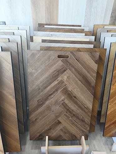 Parket və laminat döşəmə nümunələri - Dizayn: balıqsümü (herringbone)