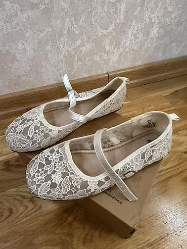 Детская обувь: Цвет - Белый Балетки, Размер: 32, Для девочек — 2