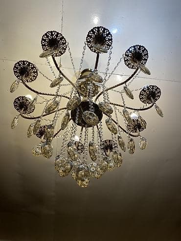 şamdam: Çılçıraq, 10 və daha çox lampa, Metal — 9