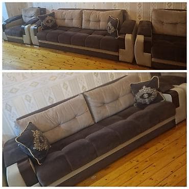 divan kreslo satilir: ❗350 Azn Divan iki kreslo satılır.Yaxsi vəziyyətdə.Acılir.Baza — 1