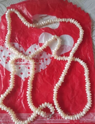 sırğa şəkilləri: İnci aksessuar dəsti - Tərkib: süni inci muncuqlardan hazırlanmış — 5