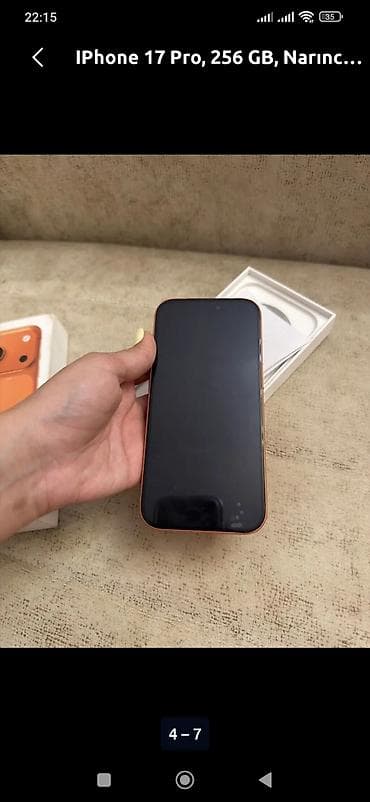 Elektronika: IPhone 17 Pro Max, 256 GB, Narıncı, Zəmanət, Simsiz şarj, Face ID — 2