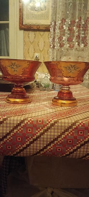 Gədimi Cexoslavakiyanin 60 illərin boqema meyvə qabi 2 ədəd