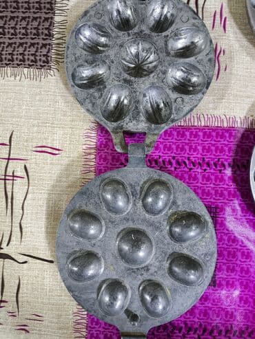 силиконовые формы в баку: Şirniyyət qəlibləri, rəng - Gümüşü, Çuqun, Fiqur, 3 — 2