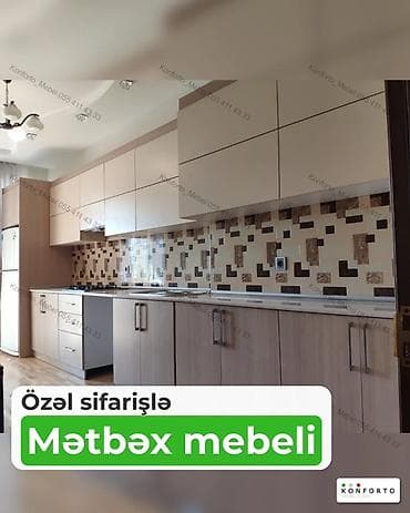Özəl sifarişlə mətbəx mebeli - Layihələndirmə: Məkana uyğun fərdi