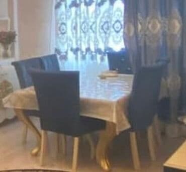 mətbəx stol stul ikinci əl: Qonaq otağı üçün, Açılan, 6 stul — 1