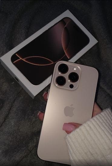 iphone 17 pro qiyməti: IPhone 16 Pro, 256 GB, Qızılı, Face ID — 6