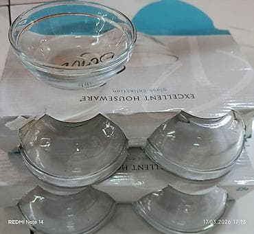 souslar: 12 ədəd təzə Şüşə salat qabı dəsti – Excellent Houseware, Glass — 1