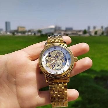 Ювелирные изделия: Новый, Наручные часы, цвет - Желтый — 3