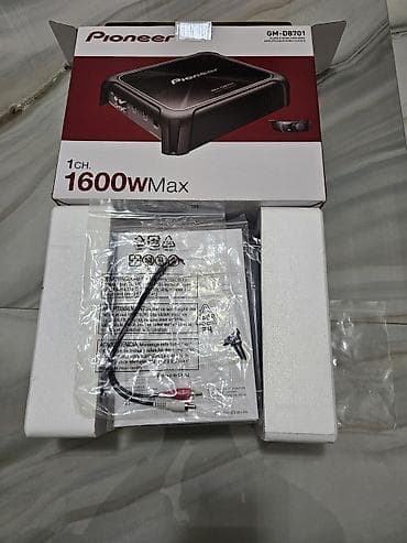 Məişət texnikası: Pioneer GM-D8701 – 1 kanallı Class-D mono avtomobil gücləndiricisi — 7