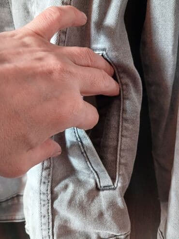 dəri kurtkalar kişi: ESPİRİ DENİM cins gödəkçə. Kişi üçün. isti saxlayır.Əyində super — 7