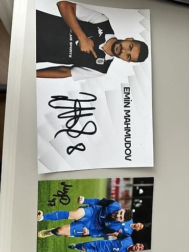 qarabağ forması satın al: Kolleksiya üçün futbol temalı imzalı foto və atribut dəsti Veziyyeti — 5