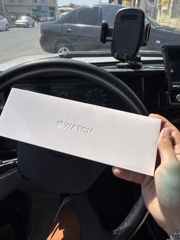 ayfon saat seria 9: Б/у, Смарт часы, Apple, Водонепроницаемый, цвет - Черный — 1