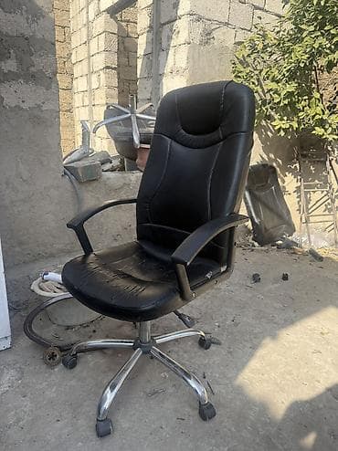 dolab ofis: Təkərli, Qolları tənzimlənmir, Süni dəri — 2