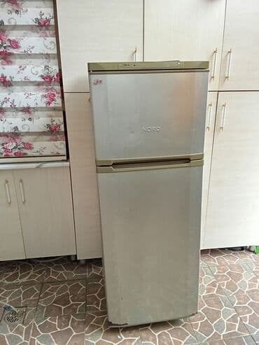 soyuducu şkaf: İşlənmiş 2 qapılı Nord Soyuducu Satılır, rəng - Boz — 3