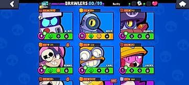 Avtoservis avadanlıqları: Brawl Stars oyunu üçün inkişaf etmiş hesab Əsas göstəricilər: - Kupa — 5