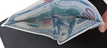 pul kiseleri: Möhkəm parça cüzdan. Yumşaq qatlana bilir.İçinə böyük əskinazlar rahat — 5