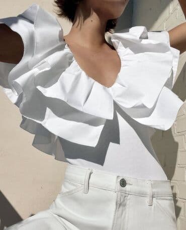 ağ çanta: Zara body bluz tezedir geyilmeyib 
L razmerdir — 5