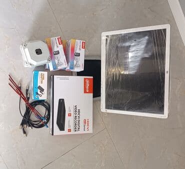 aksion kamera: DVR 4 kanal (yeni) 4 ədəd kamera (yeni) 8 ədəd BNC başlıq(yeni) 4 ədəd — 1