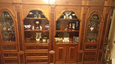 1 kub taxta nece kvadratdir: Б/у, Распашной, Угловой шкаф, Сервант, Италия — 3